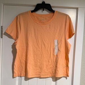 Peach Short Sleeve Top